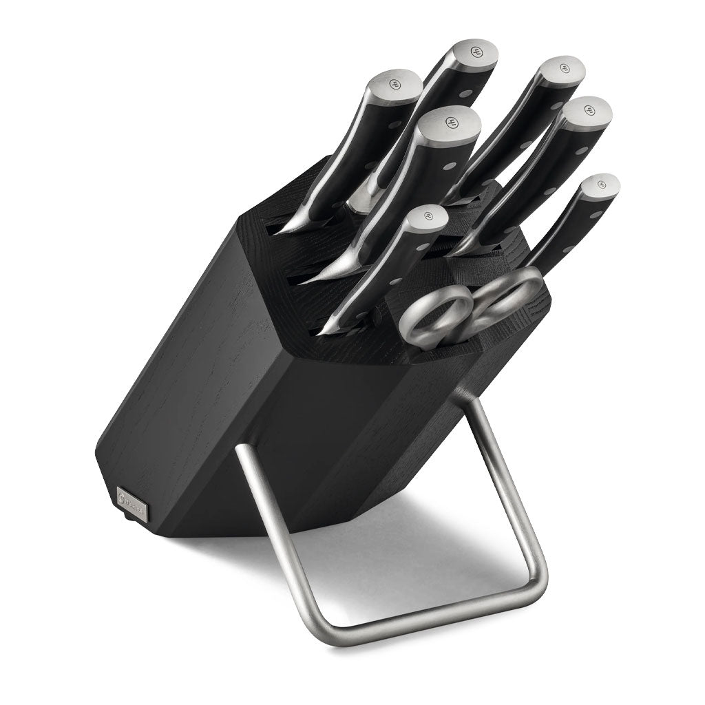 Wusthof - Classic Ikon 8-piece knife set with black knife block