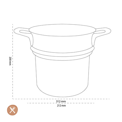 Demeyere - Insert à pâtes Atlantis 7 20 cm