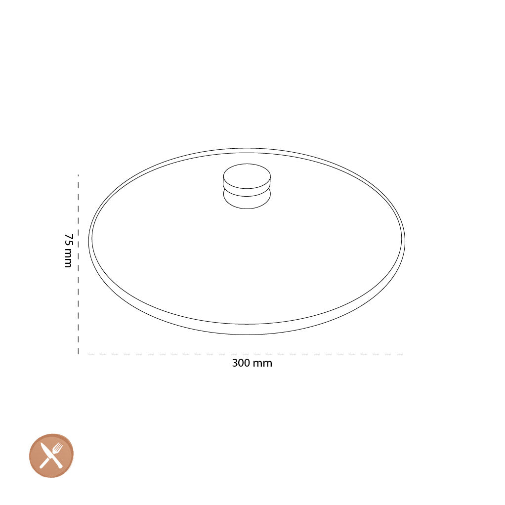 Demeyere - Glass lid 30 cm