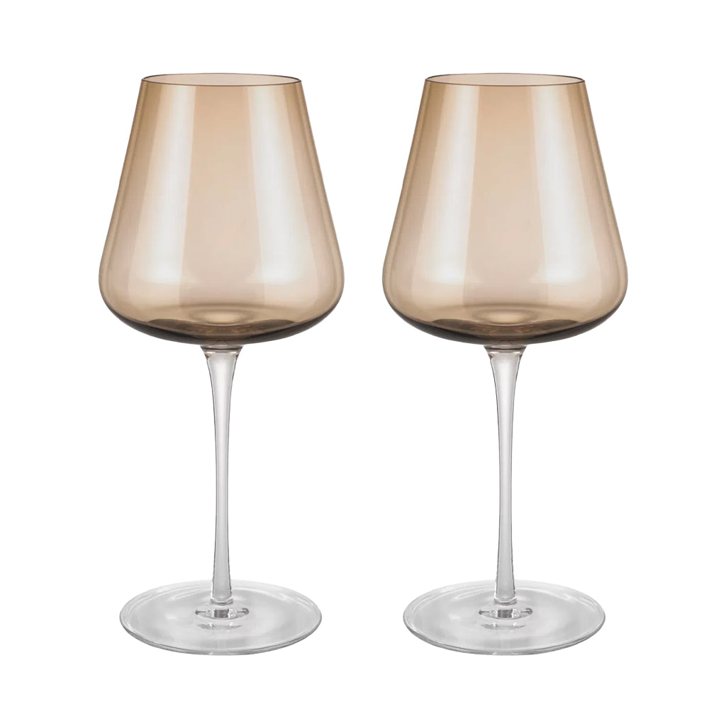 Blomus - BELO Rode Wijnglazen Coffee (set van 2)