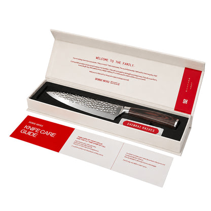 Shinrai Knives - Hammered stainless steel - Chef's knife 20 cm