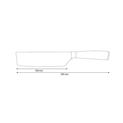 Nakiri en acier inoxydable martelé 18 cm