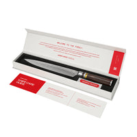 Shinrai Knives - Micarta Jewels Damascus Carving Knife 20 cm
