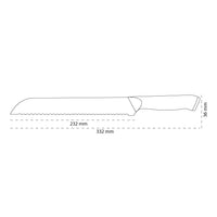 Shinrai Knives - Couteau à pain Damas série Eclipse 20 cm