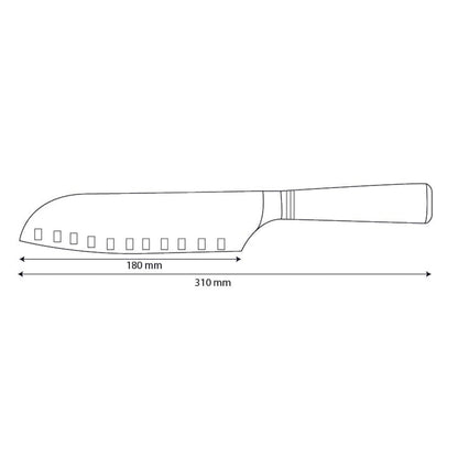 Micarta Jewels Damas Santoku 18 cm