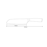 Shinrai Knives - Hammered stainless steel Santoku knife 13 cm