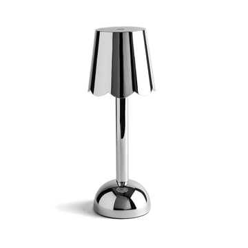 Lampe de table LED Addison Ross - Modèle Scallop - Chrome - 28 cm