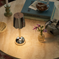 Addison Ross - Scallop Table Lamp LED - Chrome - 28 cm