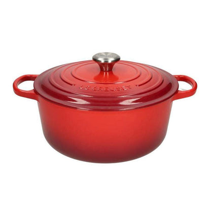 LeCreuset - Roast- / Stew pan Signature round Cherry red 18cm 1.8l