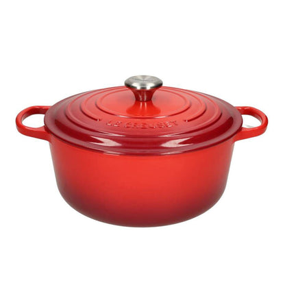 LeCreuset - Roast- / Stew pan Signature round Cherry red 28cm 6.7l