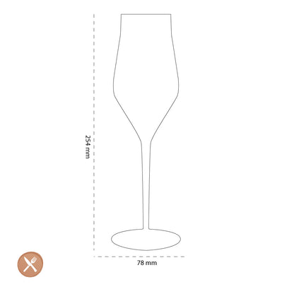 Leonardo - BRUNELLI Champagne Glasses 340ml - Pack of 6