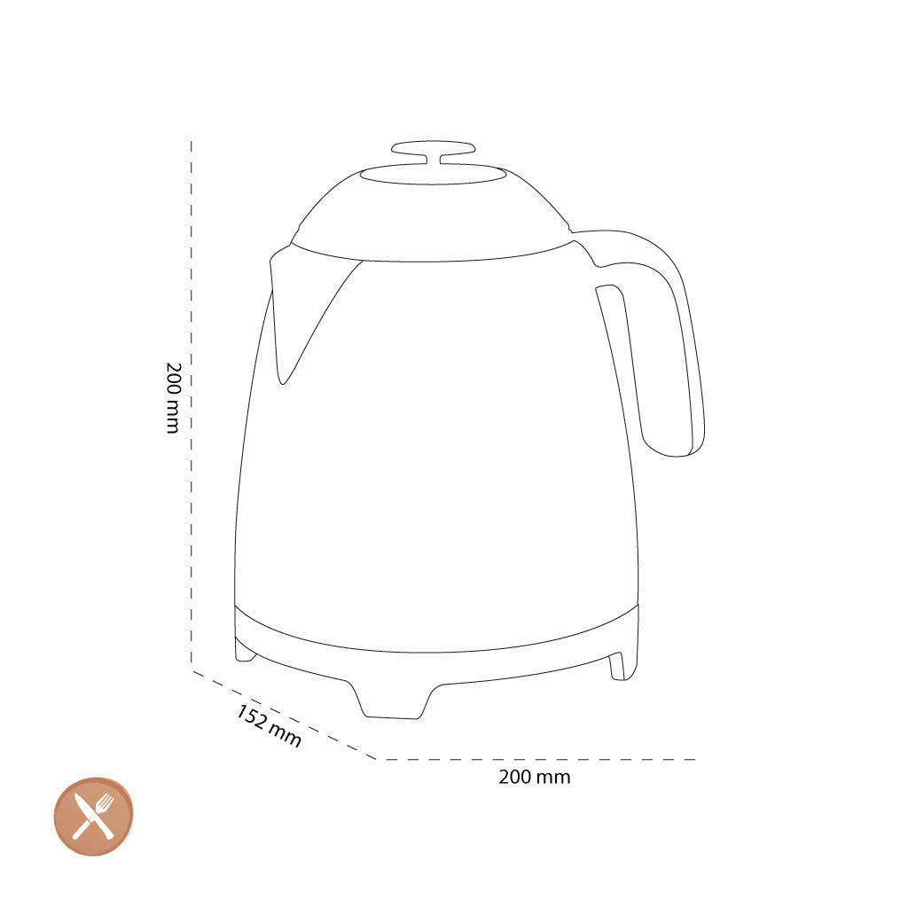 Smeg - Mini Kettle | Cream | 50s | Kettle Standard