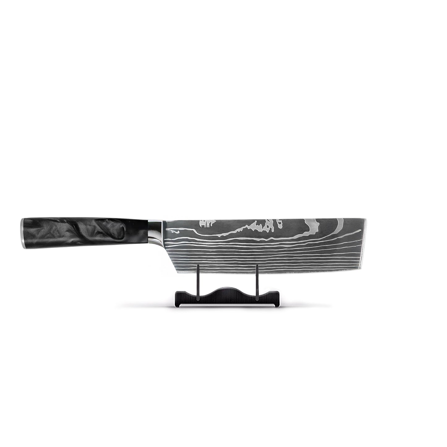 Japonais Damas Print Onyx Epoxy - Couteau Nakiri