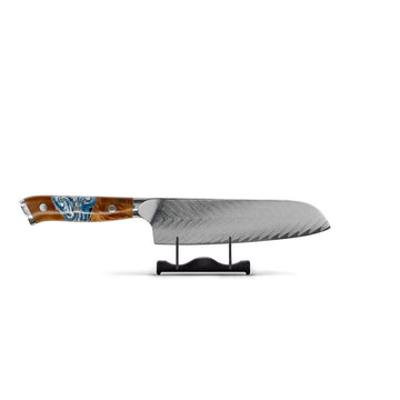 Shinrai Knives - Eclipse Series Damascus Santoku Knife 18 cm