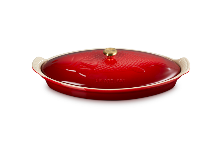 Le Creuset - Oven dish Fish 'Cherry red'