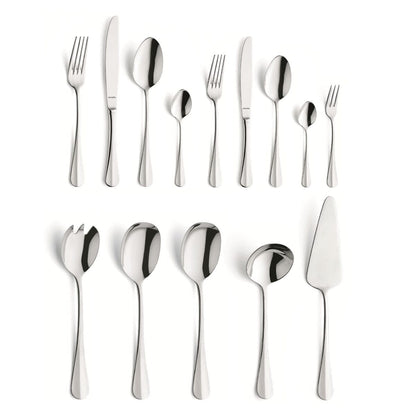 Amefa - Baguette - Coffret de couverts 60 pièces pour 6 personnes - Finition brillante - Couleur argent