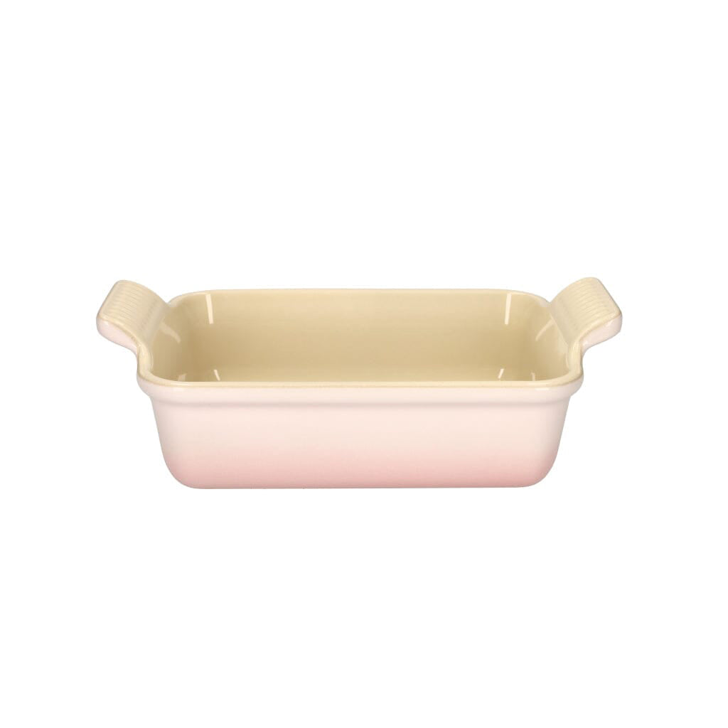 LeCreuset - Plat à four rectangulaire Coquillage Rose 19x14cm 1,1l