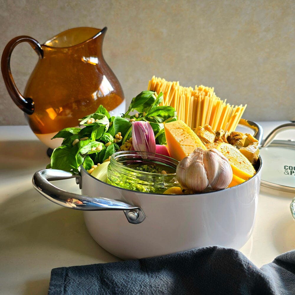 Cook & Pan - Honey Go Ivory Kookpot 24 cm met glazen deksel Cook & Pan 