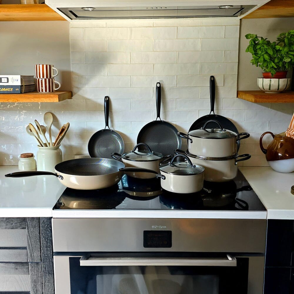 Cook & Pan - Honey Taupe of Mind Pannenset 7-delig Pannenset Cook & Pan 