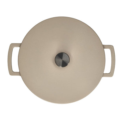 Cook & Pan - Taupe of Mind Gietijzeren Braadpan 24 cm - 4 liter Braadpan Cook & Pan 