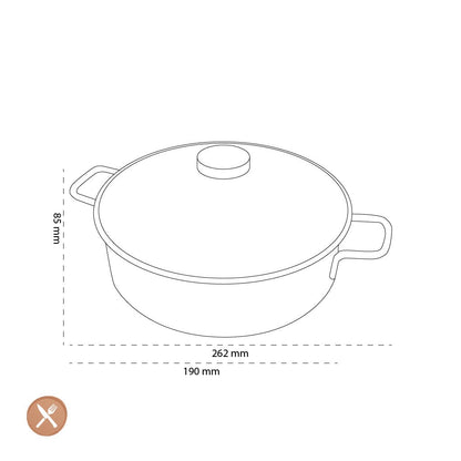 Demeyere - Apollo 7 Lage kookpan 28 cm met glasdeksel Kookpan Demeyere 