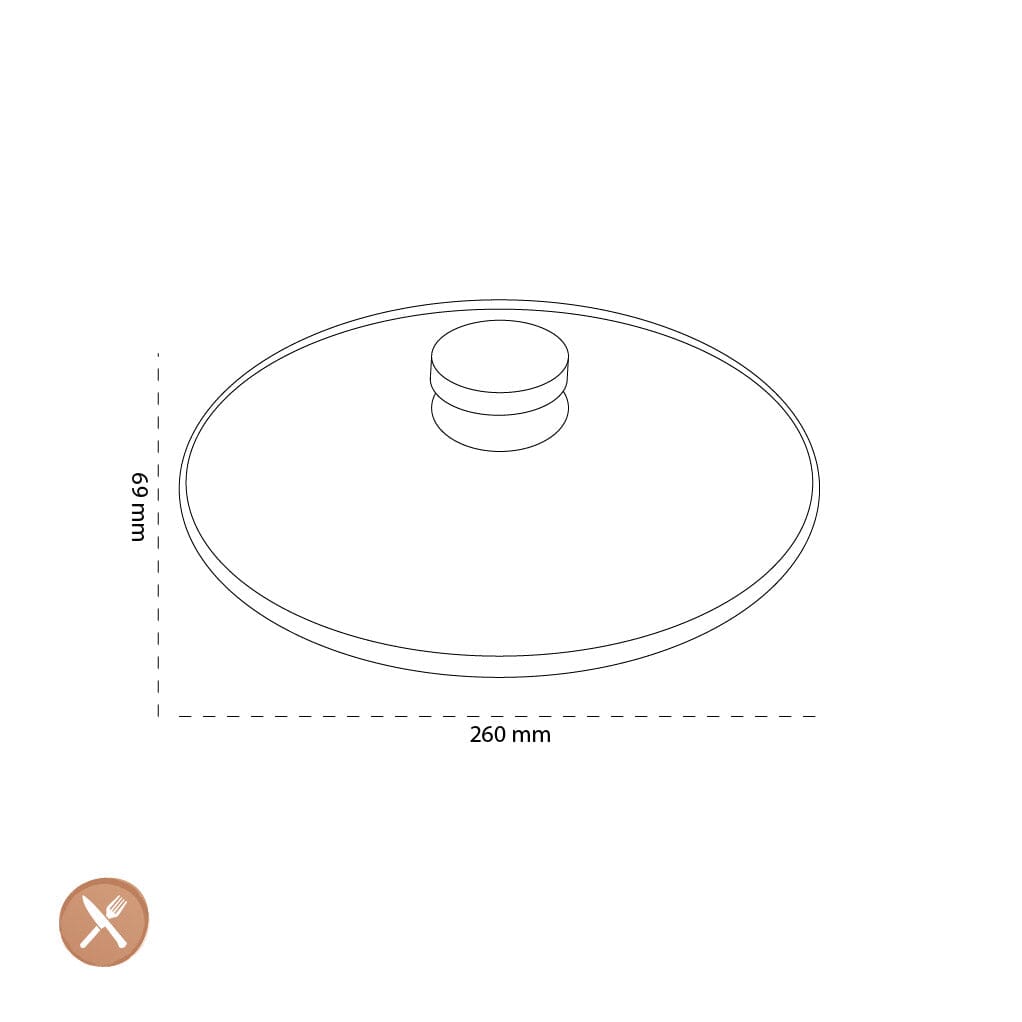 Demeyere - Glasdeksel 26 cm Pannendeksel Demeyere 