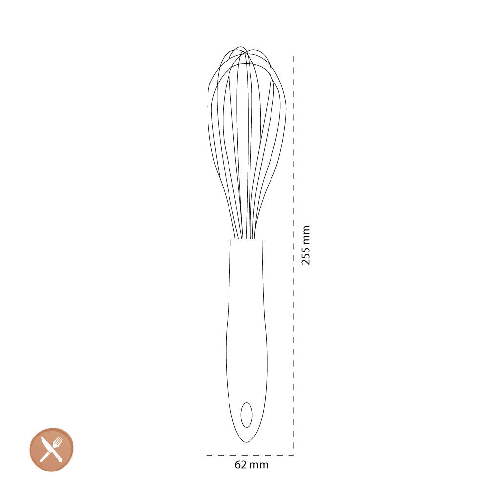 Tools2Cook - Silicone Whisk Black Pepper