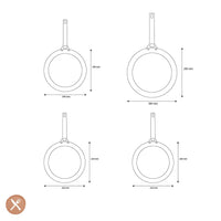 GreenPan - Padova Blush/Sunshine Yellow 4-delige Koekenpannenset 20/24/28 cm Pannenset GreenPan 