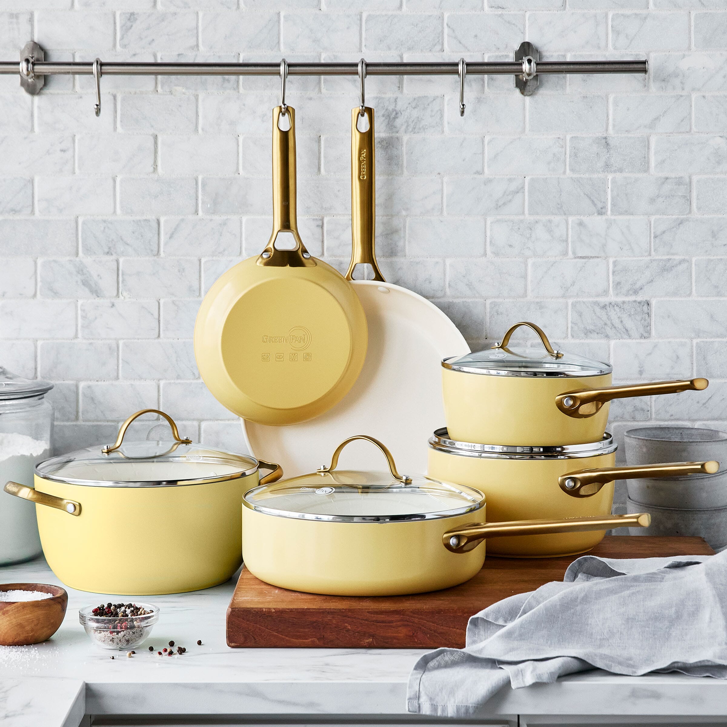 GreenPan - Padova Sunshine Yellow 10-piece Pan Set – Kookgigant