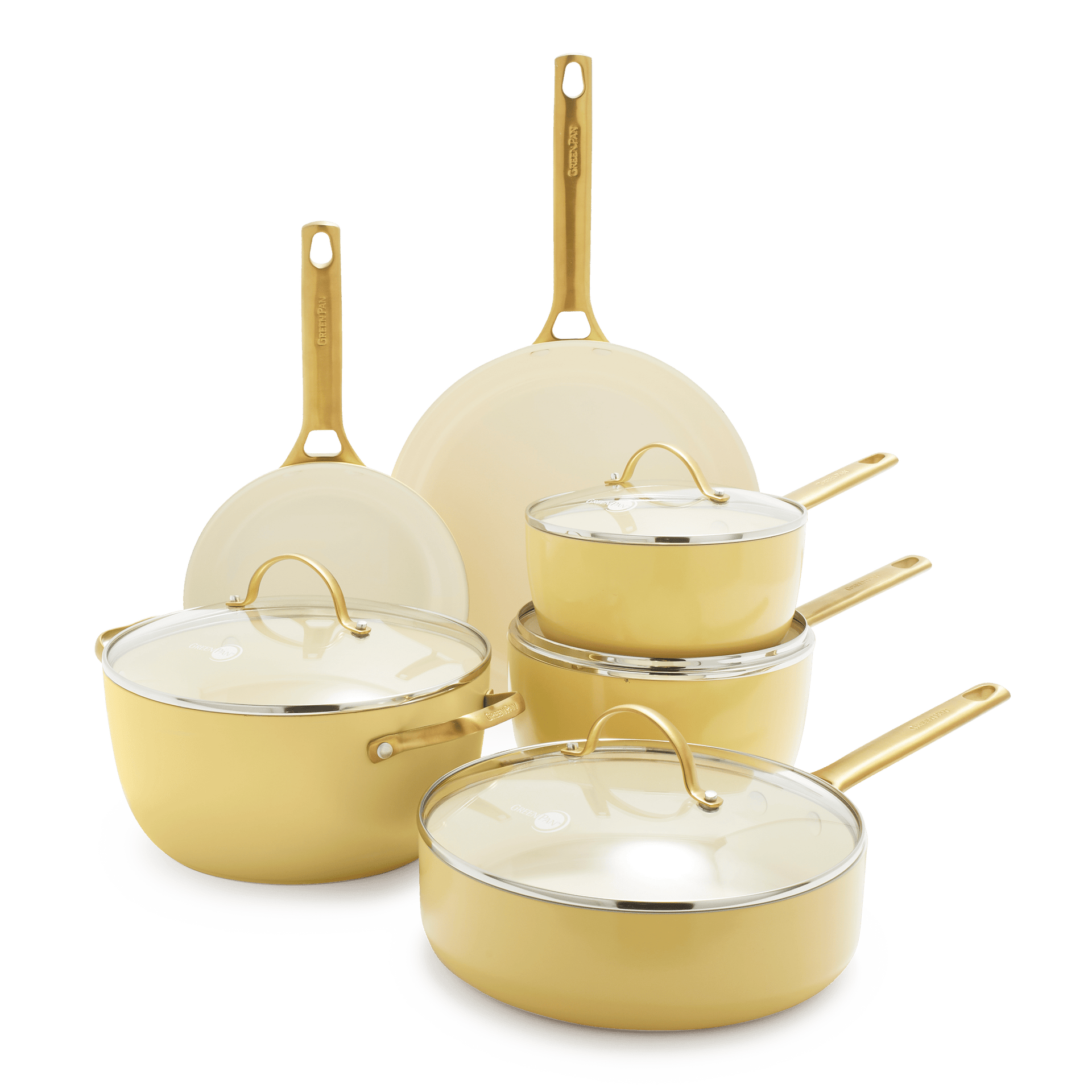 GreenPan - Padova Sunshine Yellow 10-piece Pan Set – Kookgigant