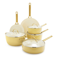 GreenPan - Padova Sunshine Yellow 10-delige Pannenset Pannenset GreenPan 