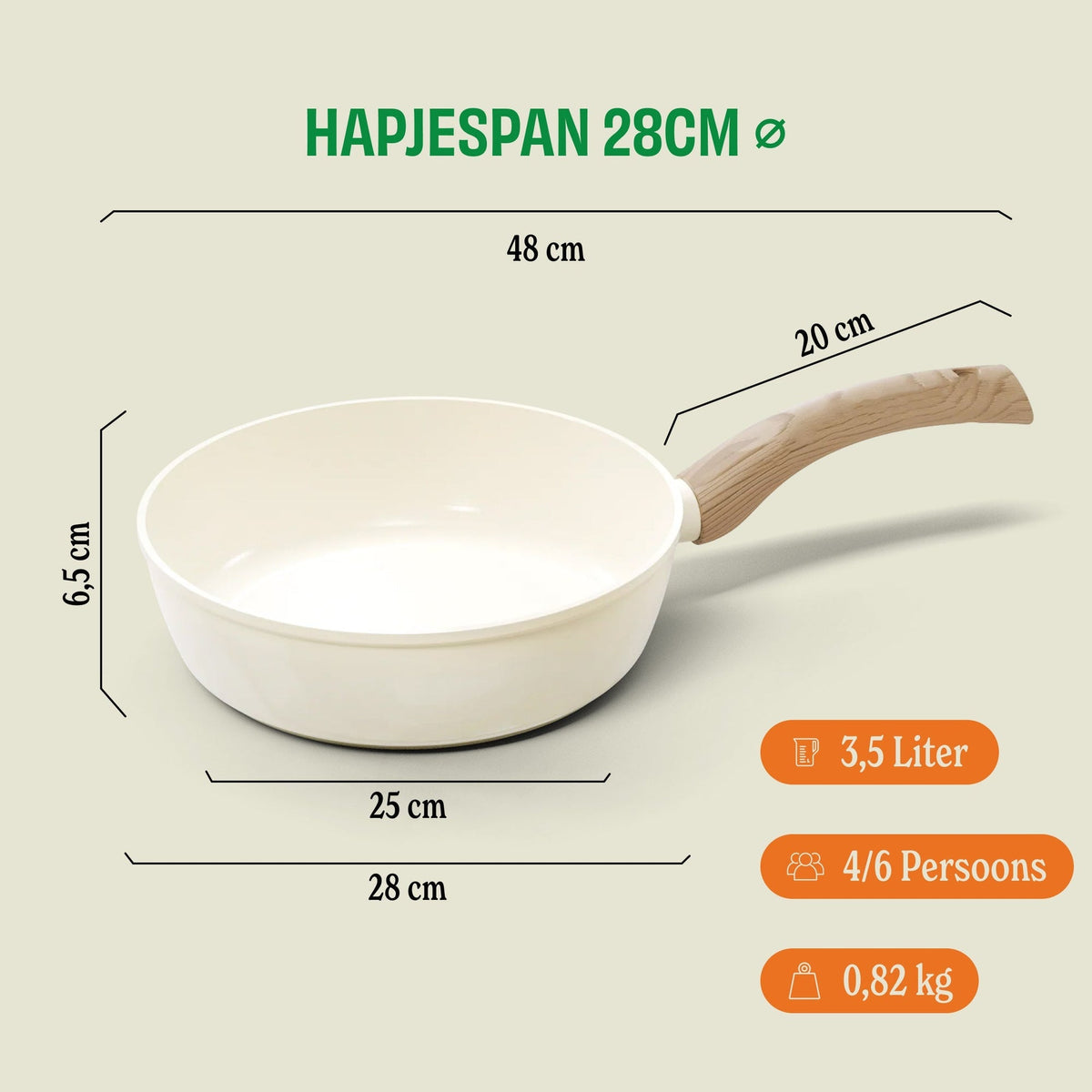 Casserole Cook &amp; Pan - Go Ivory 28 cm