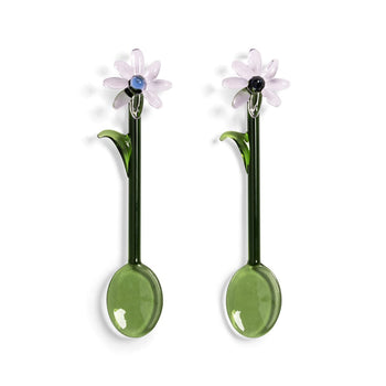 &Klevering - Lepel flora roze set van 2 Lepels &Klevering 
