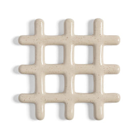 &Klevering - Onderzetter - Grid - Beige Onderzetter &Klevering 