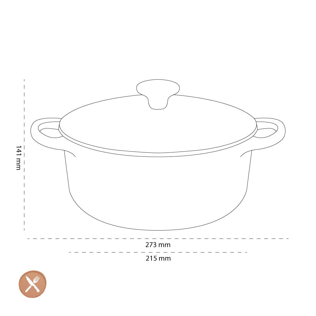 Le Creuset - Braadpan Signature rond Kersenrood 20cm 2,4l Le Creuset 