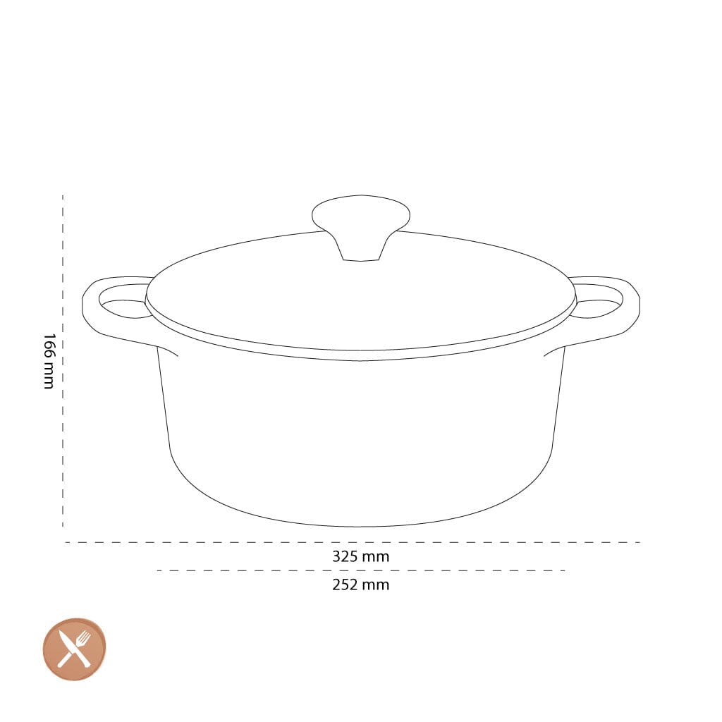 Le Creuset - Braadpan Signature rond Kersenrood 24cm 4,2l Le Creuset 