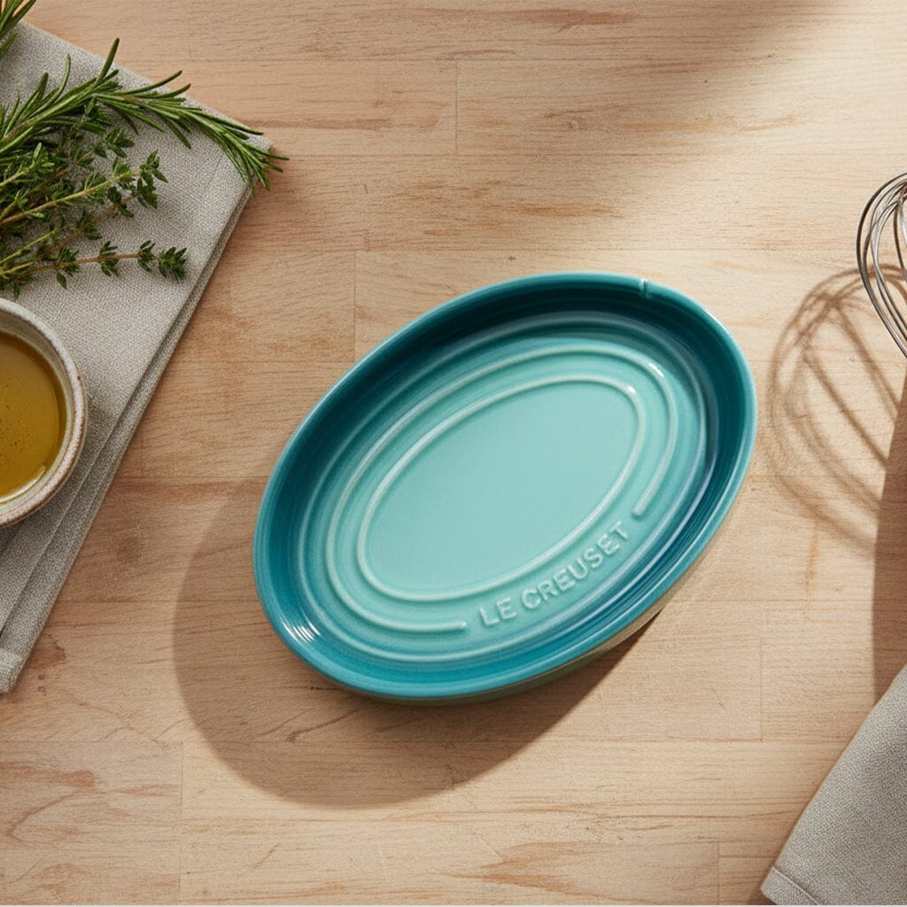 Le Creuset - Lepelhouder ovaal Bleu Riviera 15cm Lepelhouder Le Creuset 