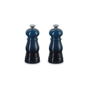 Le Creuset - Set van 2 Kleine Molens Nuit 11cm Peper- en Zoutmolen set Le Creuset 