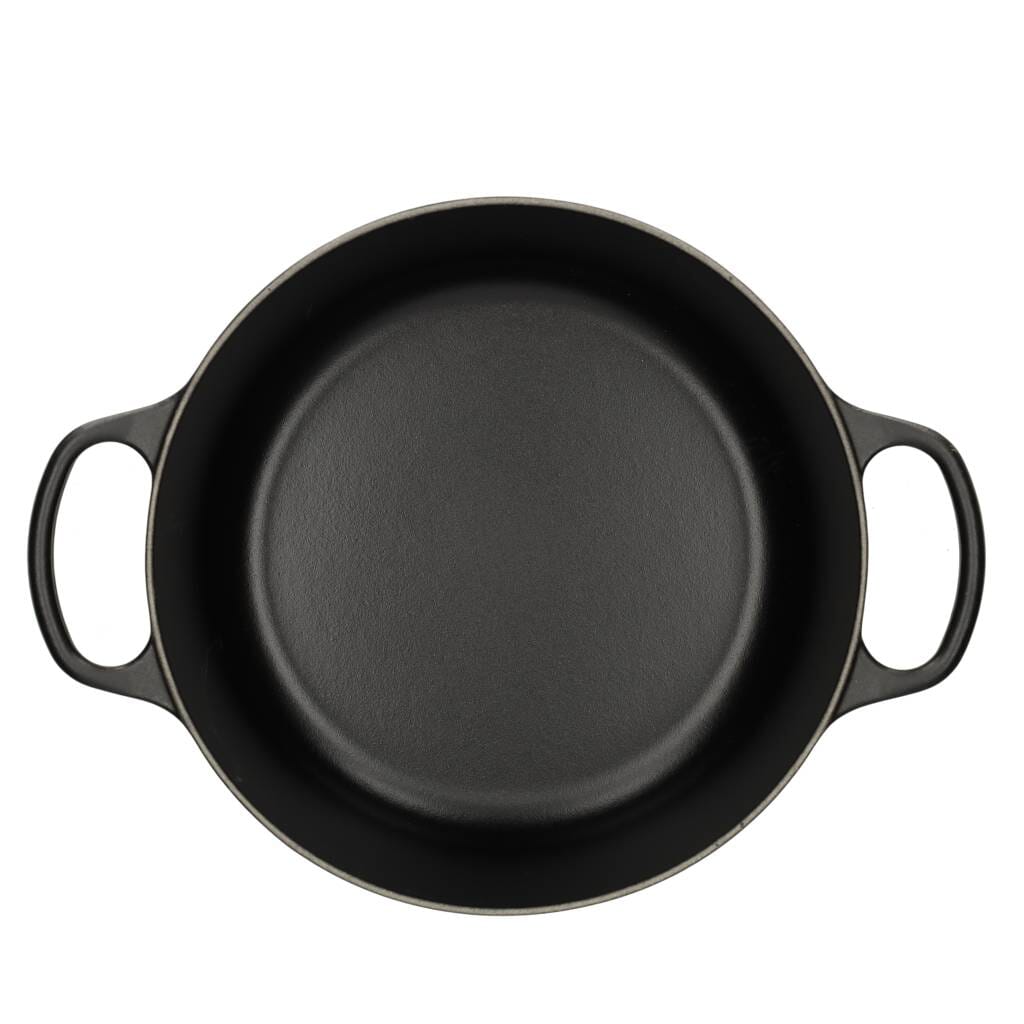 Le Creuset - Signature Braadpan Mat Zwart 24 cm (zwart interieur) Braadpan Le Creuset 