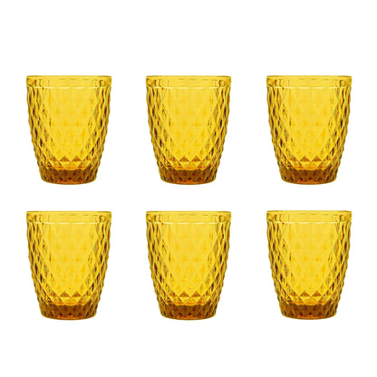 Medard de Noblat - Diamond - Glass 22cl - Amber (set of 6) Medard de Noblat 