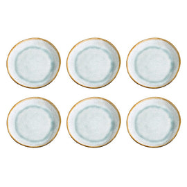 Medard de Noblat - Shadow Aqua Dessertbord 20.5 cm (set van 6) Dessertborden Medard de Noblat 