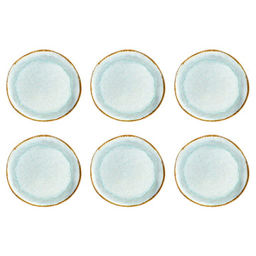 Medard de Noblat - Shadow Aqua - Dinnerbord 28 cm (set van 6) Dinerborden Medard de Noblat 