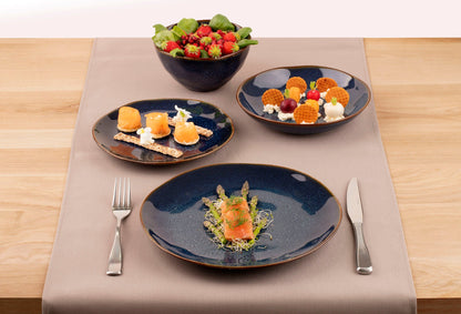 Medard de Noblat - Vertigo Denim Dessertbord 21 cm (set van 6) Dessertborden Medard de Noblat 
