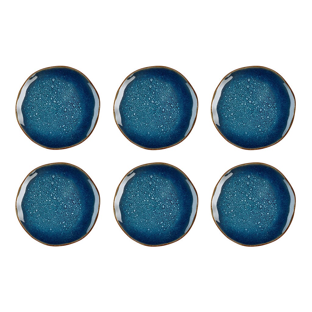 Medard de Noblat - Vertigo Denim Dessertbord 21 cm (set van 6) Dessertborden Medard de Noblat 