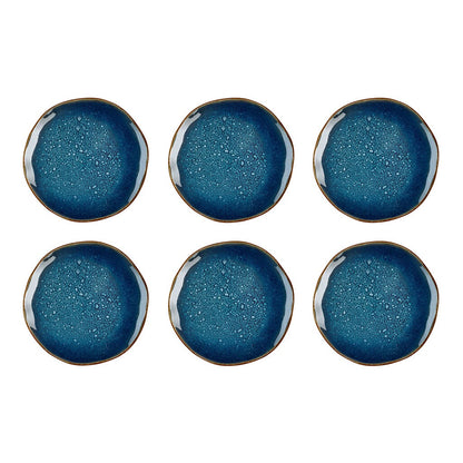 Medard de Noblat - Vertigo Denim Dessertbord 21 cm (set van 6) Dessertborden Medard de Noblat 