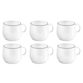 Medard de Noblat - Yaka Black Kofie & Theekop 20 cl (set van 6) Koffie/Theekoppen Medard de Noblat 