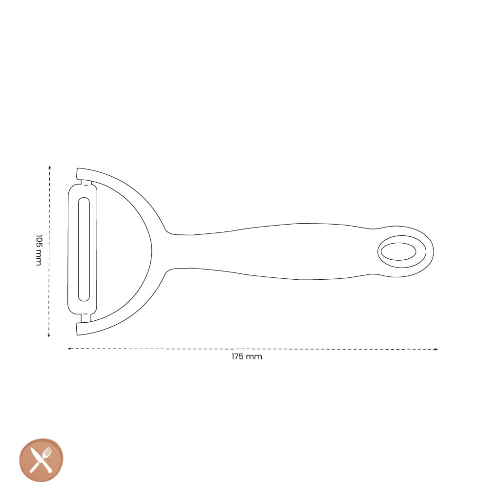 Microplane - Dunschiller Y-model XL RVS Zwart Dunschiller Microplane 