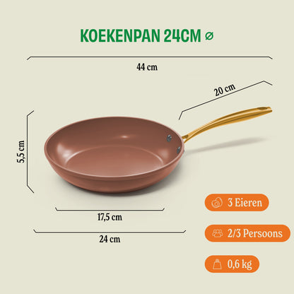 Cook & Pan Sienna Koekenpan 24 cm
