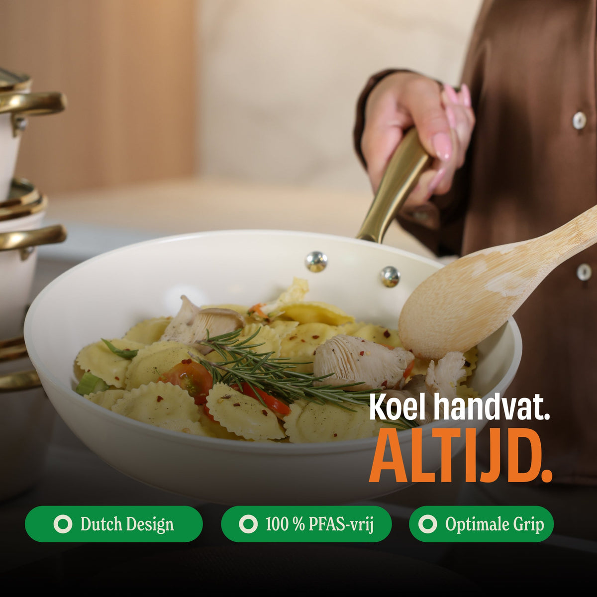 Cook & Pan Vanilla Wokpan 30 cm