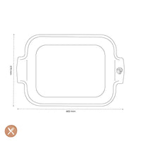Peugeot - Appolia Ovenschaal Rechthoekig 40 cm Saffraangeel Ovenschaal Peugeot 